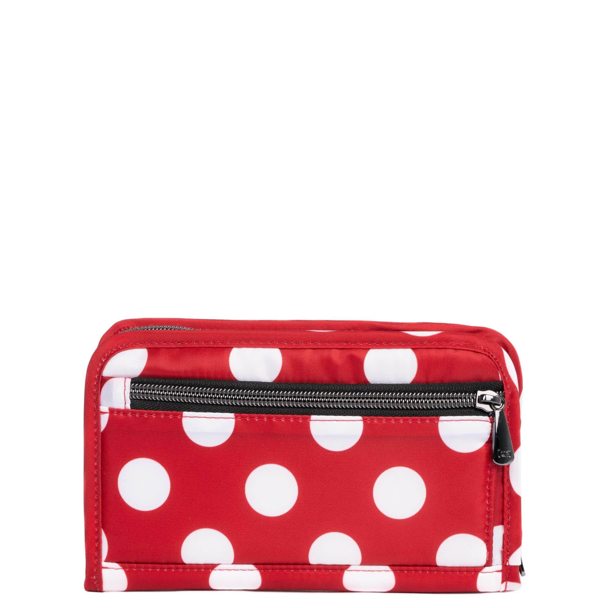 Legacy Collection Tandem SE RFID Wallet - CRIMSON LARGE DOT - 24246_LegacyTandemSE_CrimsonLGDot_Angle_04